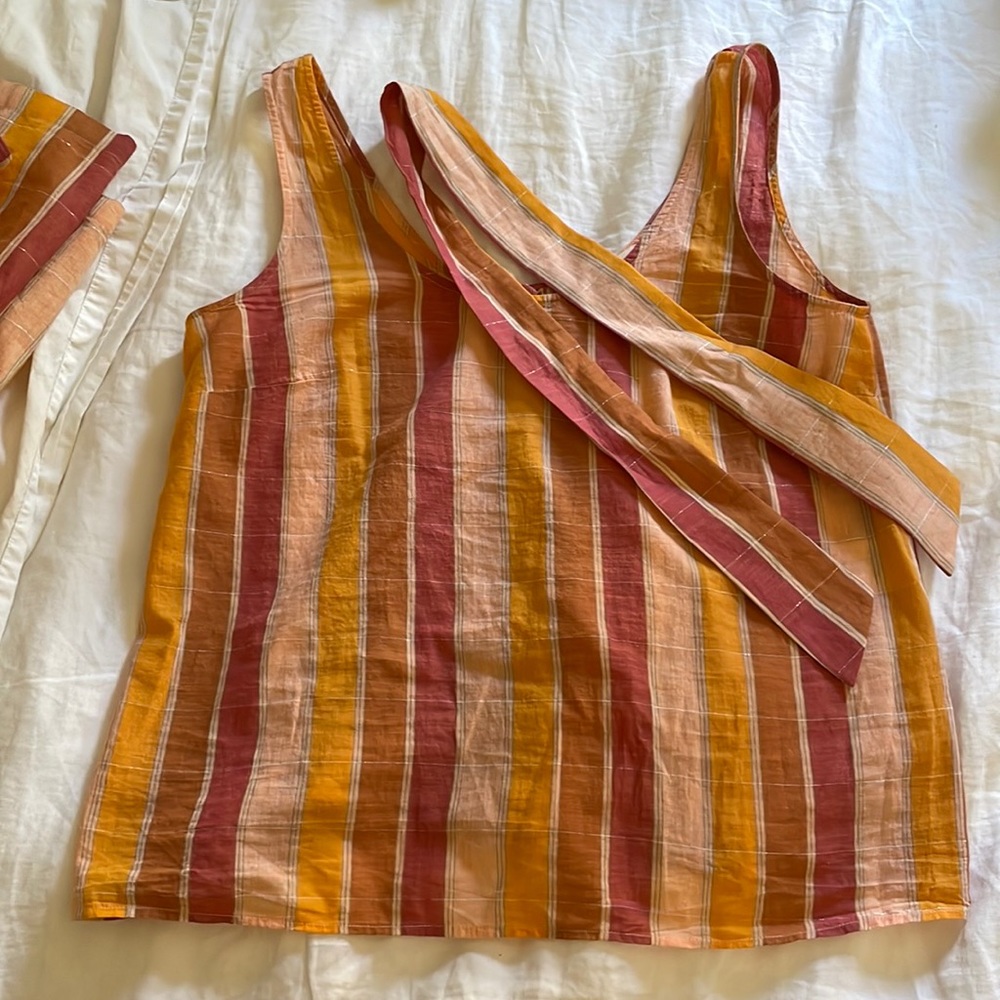 Sezane Rio top with bow 38